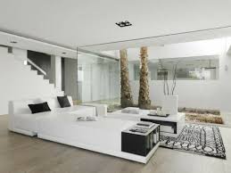 White Living Room Interior Design And Furniture Idea Beautiful Houses Interior Townhouse Interior White Interior Design