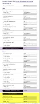 Systematic Child Support Calculation Chart 2019