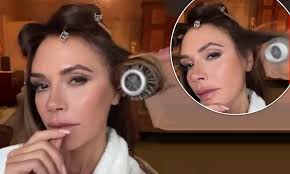 Victoria Beckham gives fans a glimpse into blow dry before date night with  husband David