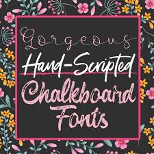 Maybe you would like to learn more about one of these? Fabulous Free Chalkboard Fonts