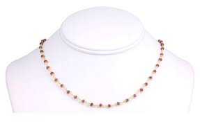 Amazon Com Natural Red Garnet Gemstone Choker Necklace