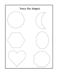 Trace The Shapes 1 Jpg 1 236 1 600 Pixels Shapes Worksheet Kindergarten Shapes Worksheets Shapes Preschool