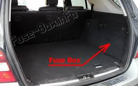 I here its by the spare tire, but i cannot get under the car and do this. Fuse Box Diagram Mercedes Benz M Class W164 2006 2011