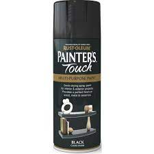 Glassware is probably the most difficult material to spray paint. Rust Oleum Black Painter S Touch Gloss Spray Paint 400ml Wilko