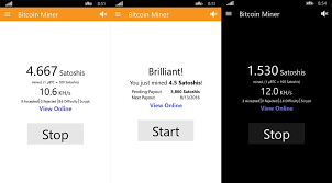 It is named bitcoin mobile miner and promises fast gains. Bitcoin Miner App Updated On Windows 10 Mobile And Pc With Improvements