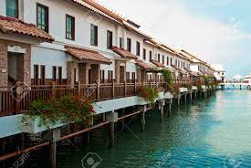 Luxury balinese inspired chalet facing partially the straits of malacca. Grand Lexis Port Dickson Water Chalet At Port Dickson Formerly Stock Photo Picture And Royalty Free Image Image 72719054
