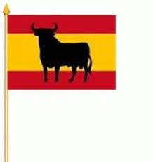 Wird es auf webseiten in html eingefügt. Flaggenparadies Flagge Fahne Spanien Osborne Stockflagge 30x45 Cm