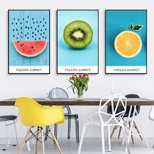 Pair a deep red with golden yellow to evoke the sense of a stately english manor, a relaxed french country cottage, or a beautiful tuscan villa. Living Room Decorative Canvas Painting Fruit Watermelon Orange Kiwi Fruit Modern Oil Paintings Kitchen Decor Canvas Wall Art Painting Calligraphy Aliexpress