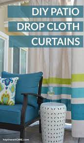 Hanging the conduit as an outdoor curtain rod. Diy Outdoor Curtains From Drop Cloths Outdoor Curtains For Patio Outdoor Curtains Patio Curtains
