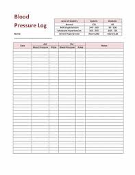 free blood pressure log templates and