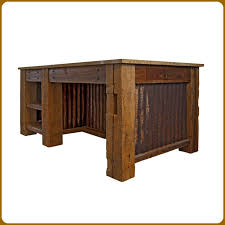 If it ever goes out of style, i'm in big trouble, but it's been a staple in farmhouses for years, so hopefully i'm safe. Rustic Tin Kitchen Island Novocom Top