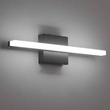 Maybe you would like to learn more about one of these? Combuh Led Bathroom Vanity Light 16 Inch 9w Black Mirror Lighting Fixture Wall Lamp Indoor Modern Cool White 6000k Amazon Com