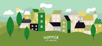 I am using a open or copy and paste the photo into photoshop and then minimize it into a small thumbnail. Simple Landscape With Buildings Minimal Cityscape And Residential Hou By Microvector Thehungryjpeg Com