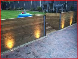 Sleeper Wall Lights Garden Retaining Wall Landscaping Retaining Walls Garden Wall Lights