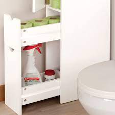 Il peut servir pour décorer, mais aussi pour son côté pratique. Meuble Wc Etagere Bois 3 Portes Blanc Pas Cher Id Market