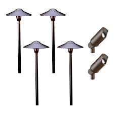Kichler Architectural Bronze Low Voltage Hardwired Configurable Landscape Lighting Kit Reviews Wayfair