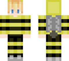 Tubbo bee jumpsuit skin as a girl. Tubbo In A Bee Suit Minecraft Skin