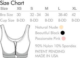 Size Chart For Marlahopebra Breast Cancer Bra Sizes
