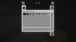 It's a really good mod, and it helps you decrease the downtime you need to deal with running around getting the same resources over and over . Bedrock Miner Mod Para Minecraft 1 12 2 Zonacraft