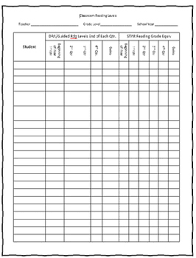 Guided Reading Level Chart Worksheets Teaching Resources Tpt