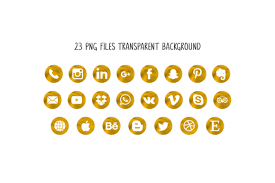 Modern social media messenger post template vector. Gold Social Media Icons Grafik Von The Branding Place Creative Fabrica