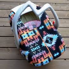 Winter Carseat Cover For Infant Car Seat Southwest Native American Inspired Fleece With Zipper Baby Car Seats Baby Girl Winter Carseat Cover