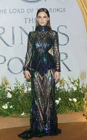 Ema Horvath Sparkles in Elie Saab for 'Rings of Power' Mumbai Premiere