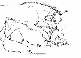 Ms paint friendly version of my free wolf couple lineart! Wolf Love Drawings 30 Galvanizing Images To Help You Draw Demplates