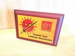 Corona Warriors Awards Memento Certificate Trophy Google Giftcentre Ahma Google Logo Trophy Gifts