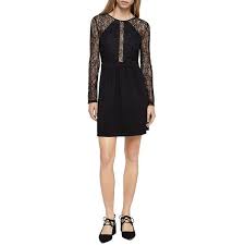 Bcbgeneration Women S Lace Trimmed Sheath Dress 118 Liked On Polyvore Featuring D Lace Detailed Dress Lace Trim Dress Long Sleeve Cocktail Dress