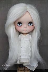 custom white Blythe doll
