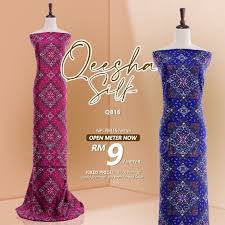 Berapa banyak 10 ela ada dalam meter ? Kain Pasang Open Meter Q816 Kain Pasang Printed Murah Kain Ela Corak Terkini Bidang 46 Abstract Floral Songket Ideya Shopee Malaysia