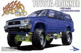 aoshima toyota 4runner 1991 1 24 model kit toyota 4runner 4runner model truck kits