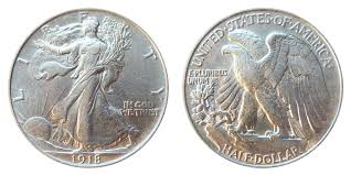 1918 Walking Liberty Half Dollar Coin Value Prices Photos