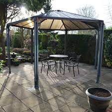 Palram Monaco 12 X 15 Ft Gazebo Hexagon Garden Terassenideen Pavillon Ideen Terrassen Gartenlaube