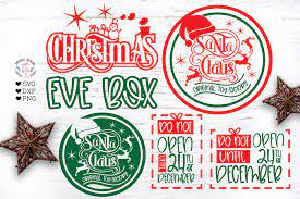 Download Christmas Eve Box Set From Santa Cut Files Sublimation 372286 Cut Files Design Bundles