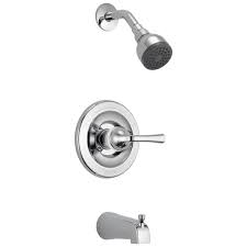 Shut off the water at the main water shutoff. Single Handle Tub And Shower B114900 Delta Faucet