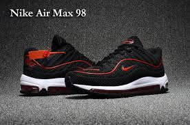 Air Max 98 Men Black Red White Nike Shoes Air Max Nike Air Shoes Nike Air Max