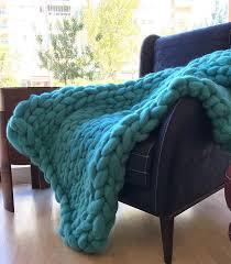 Shop Rasperytime Com Giant Chunky Arm Knit Blanket Chunky Knit Throw Big Cotton Yarn Vegan Gift For Her C Hygge Decor Chunky Knit Throw Blanket Bed Throws