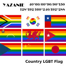 This is not an exhaustive list of all flags. Yazanie South Africa South Korea Lgbt Pride Flag Chile Welsh Cuba Rainbow Flag Venezuela Czech Republic Gay Flags And Banners Flags Banners Accessories Aliexpress
