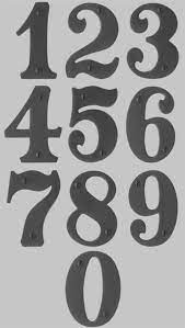 These elegant numbers match all colors of mailboxes and plaques. House Number Font Whatfontis Com Number Fonts Numbers Font Lettering Alphabet Fonts