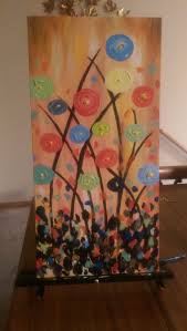 Canvas Painting Flowers Flower Painting Art Classes Kirkwood Community College