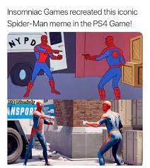 Insomniac Games Recreated This Iconic Spider Man Meme In The Ps4 Game