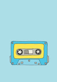 Find your perfect music wallpaper for your phone, desktop and more! Mixtape Babe Summer Day In Blue Art Print By Luloveshandmade Via Society6 Blue Art Prints Aesthetic Drawing Retro Art