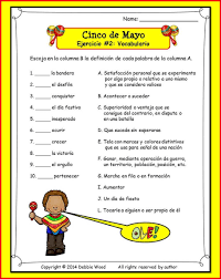 Spanish Cinco De Mayo Reading Vocabulary Vocabulary How To Speak Spanish
