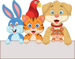 Image result for images or cartoons of family meeting with pets