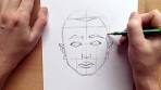 How to draw a face (man) - YouTube