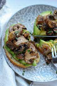 Mushroom Avocado Toast Recipe Vegetarian Recipes Healthy Recipes Toast Recipes