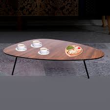 طاولة قهوة موديل سيرينا خشبية ذات سطح أملس ناعم وبلون خشبي مواسم متجر الأثاث المنزلي والمكتبي العصري