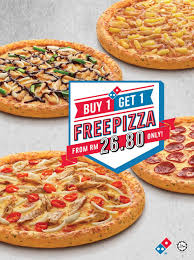 Domino S Pizza Buy 1 Free 1 Promotion 17 30 October 2016
